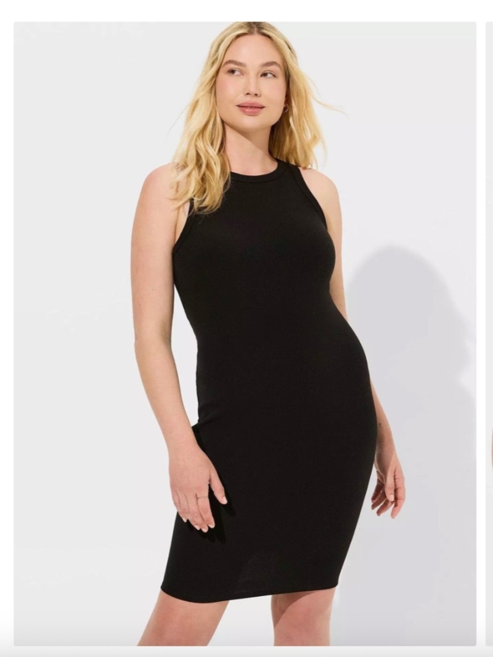 Mini Super Soft Rib Racerback Bodycon Dress - NEW - NEVER WORN